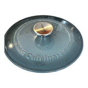 CUISINART Dutch Oven  LID ONLYCasserole Blue Gray‎ Enamel Cast Iron 1.9L  7"